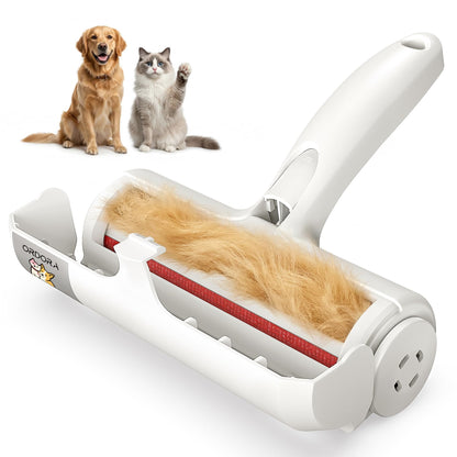 ORDORA Pet Hair Remover Roller, Reusable Lint Roller for Dog and Cat Hair