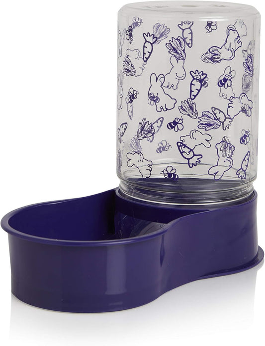 Lixit Reversible Waterer/Feeder for Rabbits and Other Small Animals. (Pack of 1),Purple
