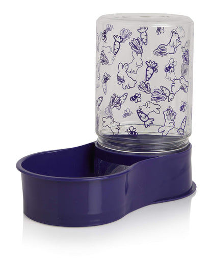 Lixit Reversible Waterer/Feeder for Rabbits and Other Small Animals. (Pack of 1),Purple