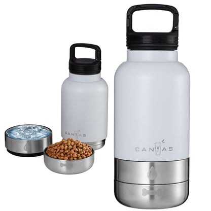 32oz Insulated Dog Water Bottle, Leak Proof with Food & Water Bowls