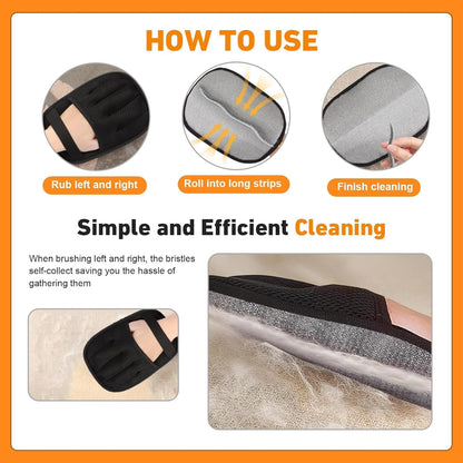 Pet Hair Removal Glove, Reusable Electrostatic Cat Dog Hair Remover Glove