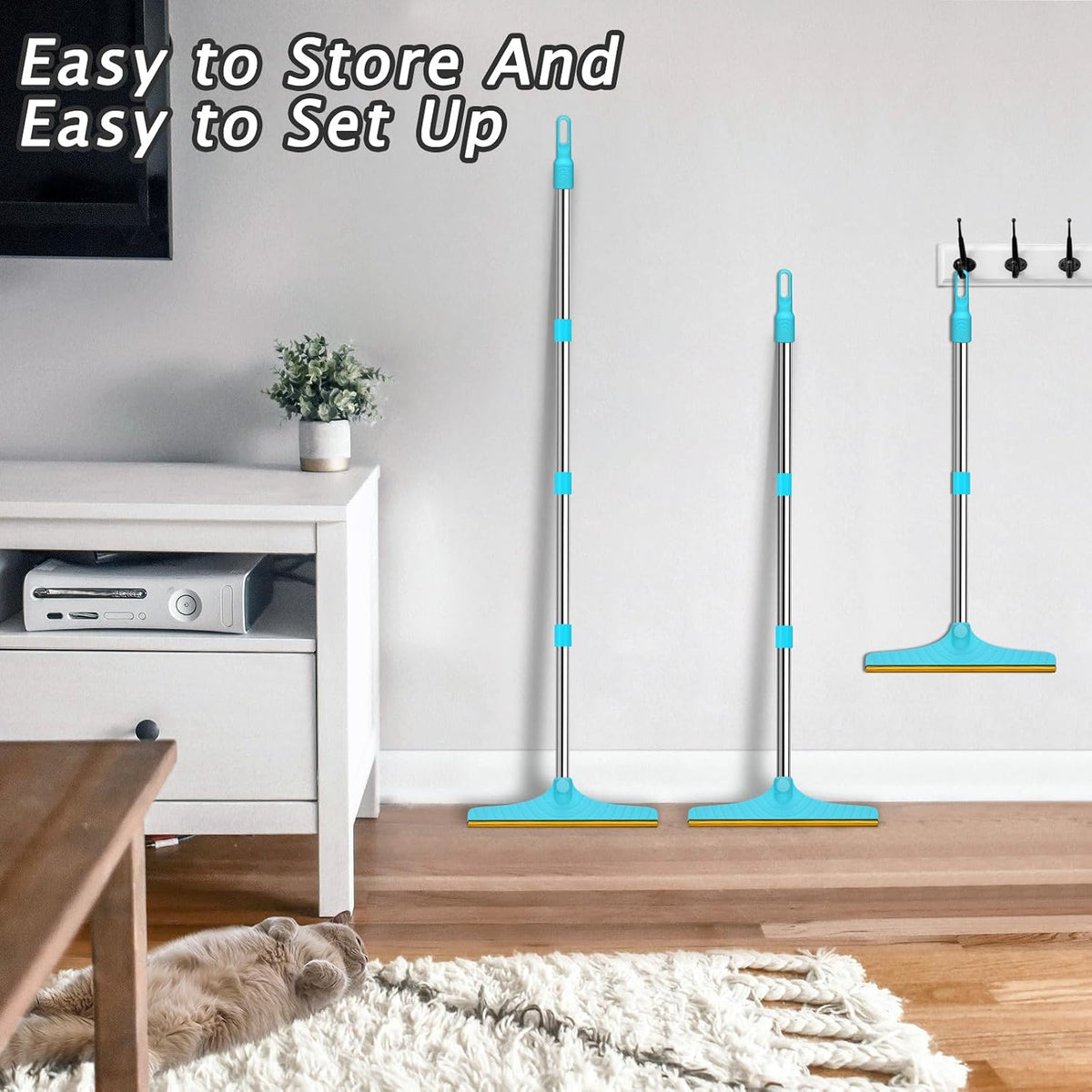 Carpet Rake for Pet Hair Removal Tool, Dog Cat Hair Remover for Furniture
