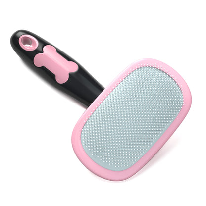 Glendan Dog & Cat Brush- Slicker Pet Brush- Shedding Grooming Tools(Pink)