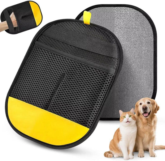 Pet Hair Removal Gloves for Dogs Cats, Reusable Fur Remover Glove, 2 Pack