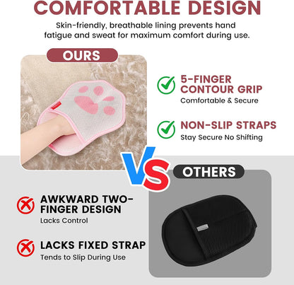 Reusable Electrostatic Pet Hair Removal Glove for Cats & Dogs,Hair Remover