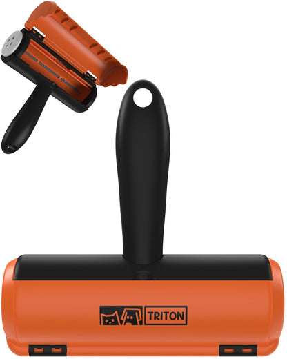 Triton Pet Hair Removal Tool w/Fur Trapping Compartment, Gray/White