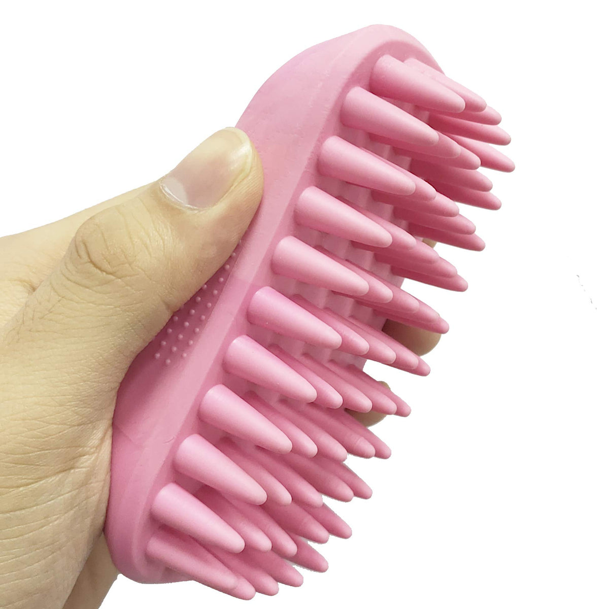 Pet Silicone Shampoo Brush for Long & Short Hair Medium Large Pets Dogs Cats,Shower Wash Curry Brush,Dog hair Products Accessories Dog Back Massage for Long & Short Hair Small Large Pets Dogs(Green)