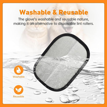 Pet Hair Removal Glove, Reusable Electrostatic Cat Dog Hair Remover Glove