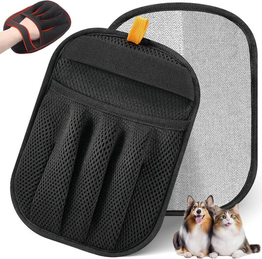 Pet Hair Remover Glove for Dogs & Cats – Five Finger Electrostatic Glove