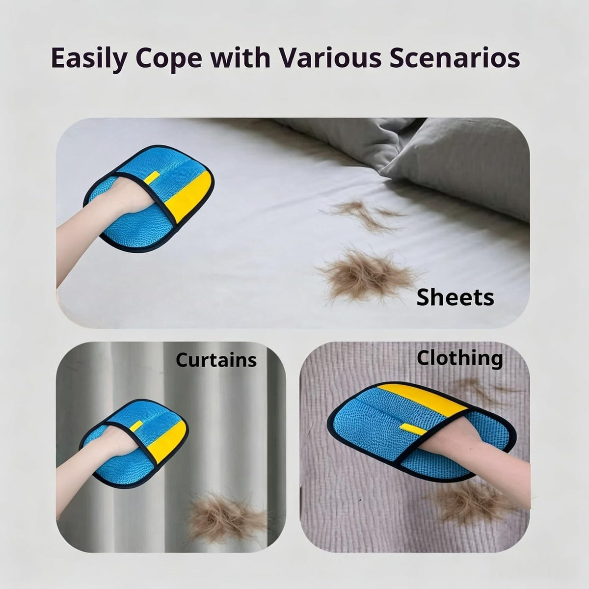 Cat Hair Remover Furniture,Pet Hair Removal Glove for Dogs & Cats