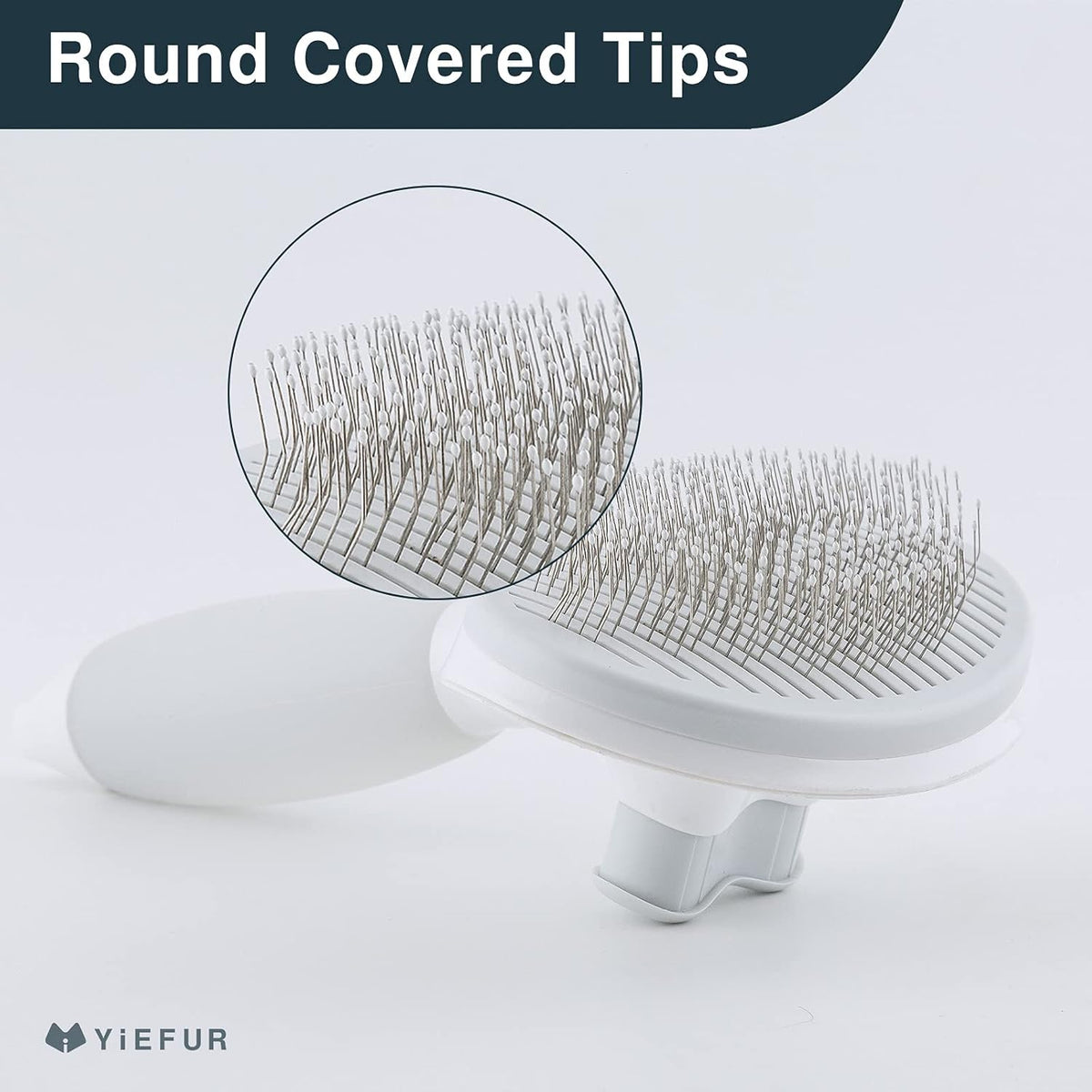 Cat Brush for Shedding, Self Cleaning Brush for Long & Short Hair Cats