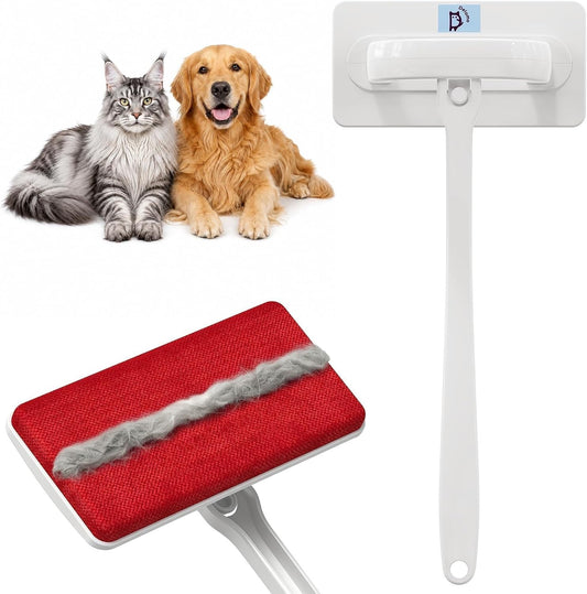 DELOMO Reusable Pet Hair Remover Brush for Furniture, Dog & Cat Fur Remover
