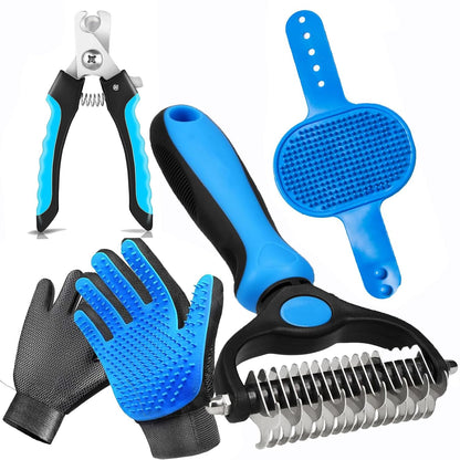 NVNAN 2-in-1 Pet Grooming Glove and Fabric Hair Remover