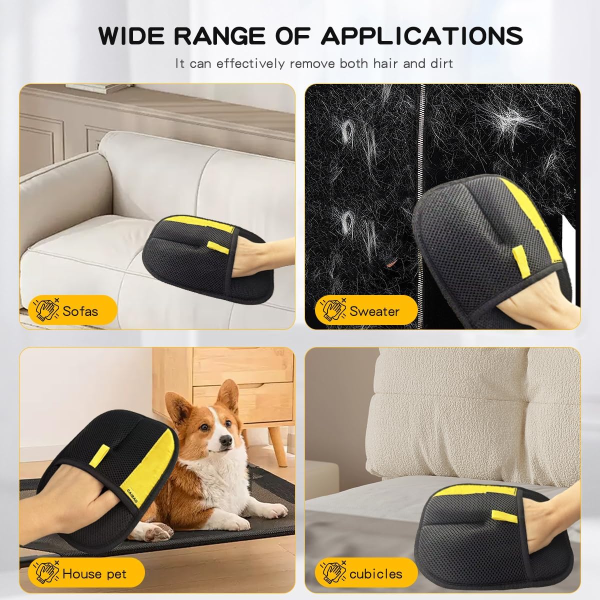 Electrostatic Pet Hair Removal Gloves