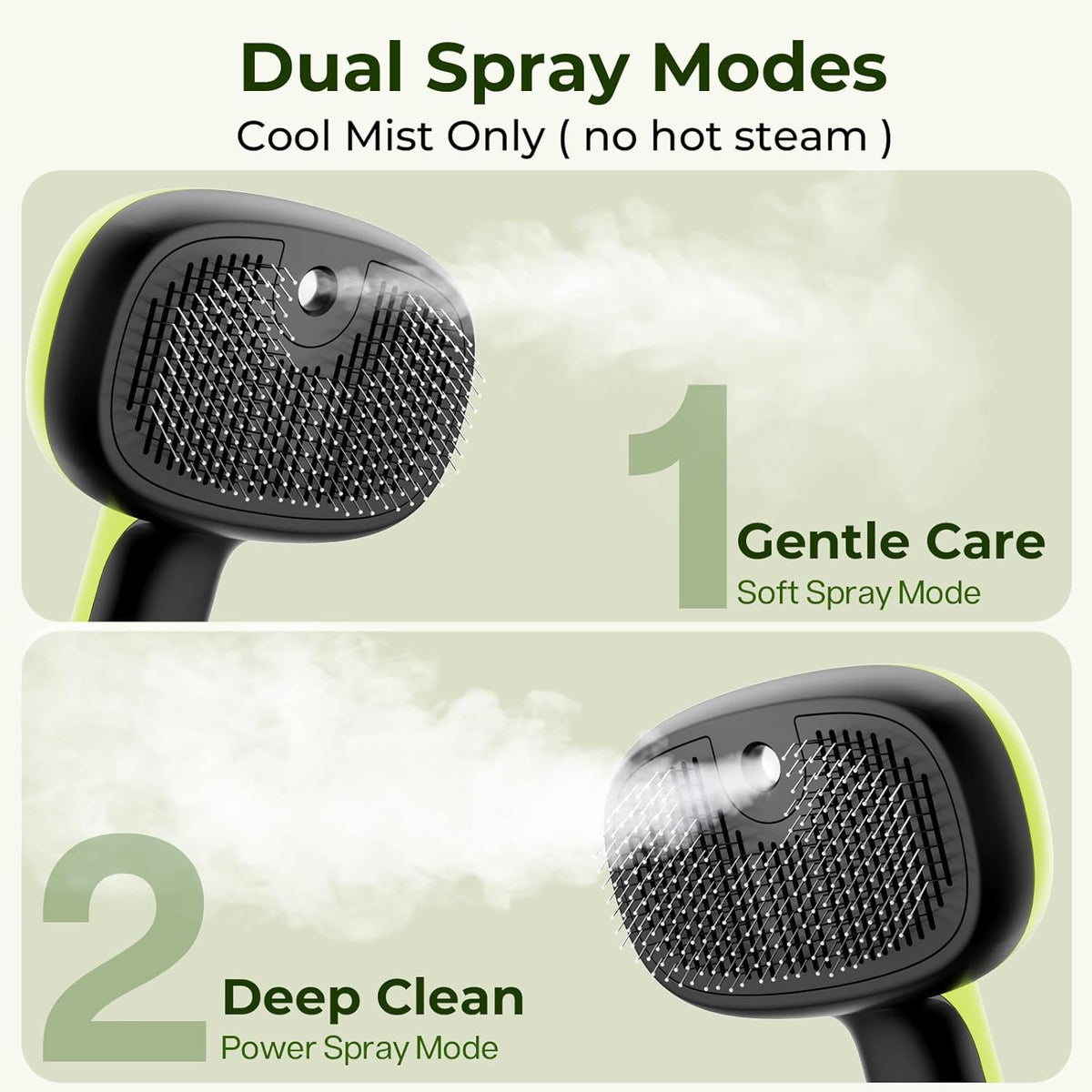 Pecute Self-Cleaning Steam Dog Cat Brush for Heavy Shedding/Long Coats