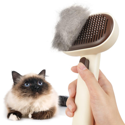 Aumuca Cat Brush for Shedding, Cat Brushes for Indoor Cats, Cat Brush for Long or Short Haired Cats, Cat Grooming Brush Cat Comb for Kitten Rabbit Massage Removes Loose Fur