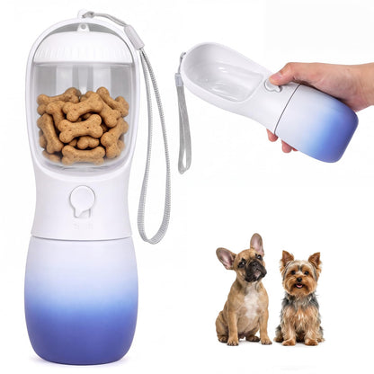 Puppy Essentials Dog Water Bottle: Portable Dog Water Bowl Dispenser Travel