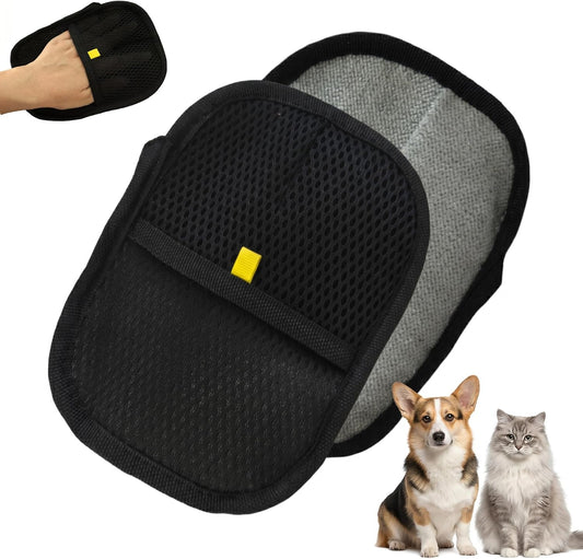 Upgraded Pet Hair Removal Glove for Cats Dogs, Five Finger Electrostatic Lint Remover Glove, Reusable Magic Hair Glove for Laundry, Couch, Carpet, Car Seat