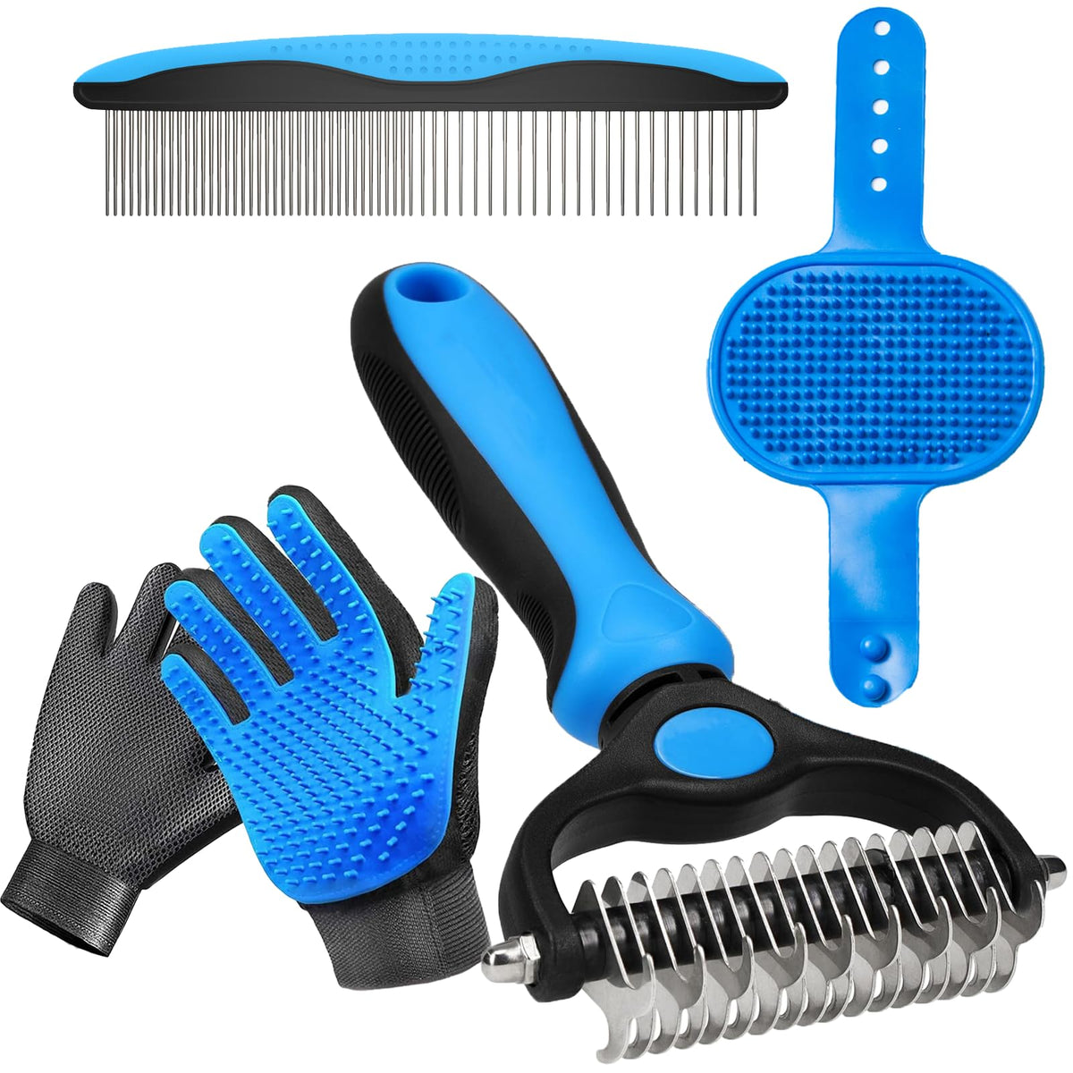 NVNAN 2-in-1 Pet Grooming Glove and Fabric Hair Remover