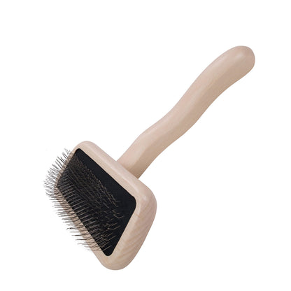 Chris Christensen Big G Dog Slicker Brush for Dogs (Goldendoodles, Labradoodles, Poodles), Groom Like a Professional, Fluff Detangle Style, Saves Time Energy, Teal, Large
