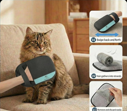 Pet Hair Removal Glove for Dogs & Cats, Deshedding Fur Remover Mitt