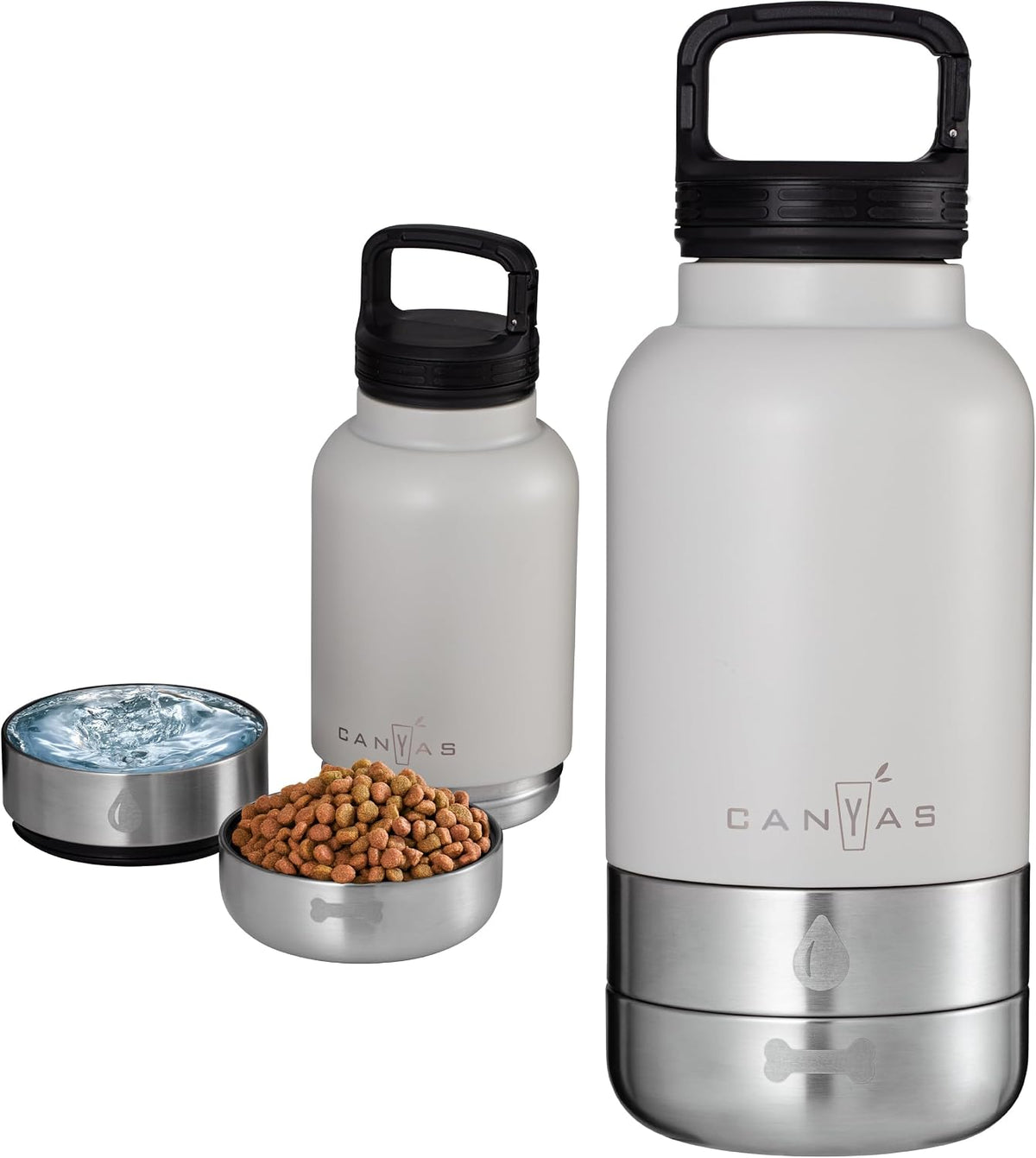 32oz Insulated Dog Water Bottle, Leak Proof with Food & Water Bowls