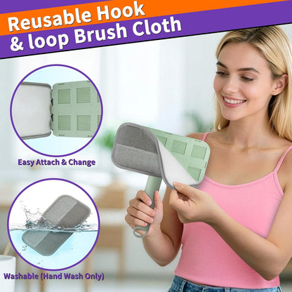 Rundik Pet Hair Removal Tool, Reusable Lint Brush for Multi-Fabric Edge