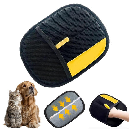 Hair Removal Glove, Pet Hair Removal Glove for Dogs & Cats, Hair Remover Glove for Pet, Electrostatic Pet Hair Gloves for Clothing, Bed, Couch, Carpet, Car Seat (1)