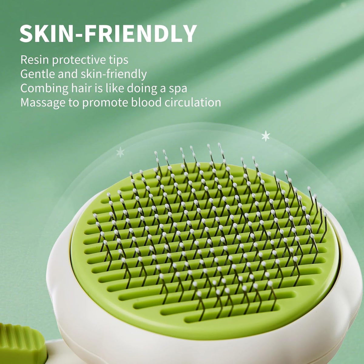 Cat Brush for Indoor Cats for Shedding, Dog Brush, Pet Hair Remover Tool, Self Cleaning Cat Comb with Release Button Hair Brush, Dog Deshedding Brush Grooming Kit