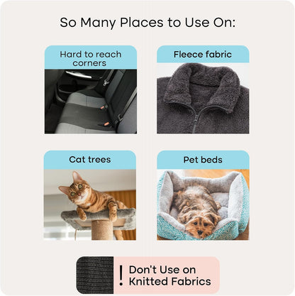 Uproot Cleaner Mini Pet Fur Removal Tool - Pocket-Sized Dog Hair Remover for Car, Clothes, Cat Beds & Tight Corners - by The Creators of The Uproot Cleaner Pro Pet Hair Removal Tool
