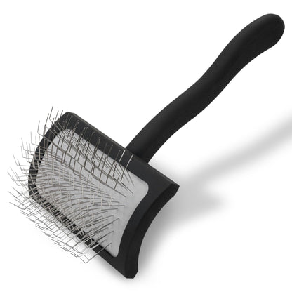 Chris Christensen Big G Dog Slicker Brush for Dogs (Goldendoodles, Labradoodles, Poodles), Groom Like a Professional, Fluff Detangle Style, Saves Time Energy, Teal, Large