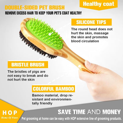 Short Hair Dog Brush for Detangling and Shedding Coats, Silicone Pet Brushing Comb, Massage, Blood Circulation, Gentle on Sensitive Skin, Gift for Dog Lovers