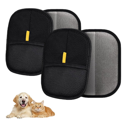 Skyflex Electrostatic Pet Hair Gloves for Indoor Cleaning Reusable Pet Hair Remover Tool for Clothing Couch Furniture Carpet Car Seat (2PCS)