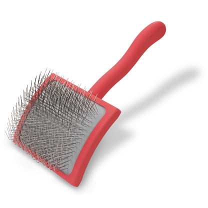 Chris Christensen Big G Dog Slicker Brush for Dogs (Goldendoodles, Labradoodles, Poodles), Groom Like a Professional, Fluff Detangle Style, Saves Time Energy, Teal, Large