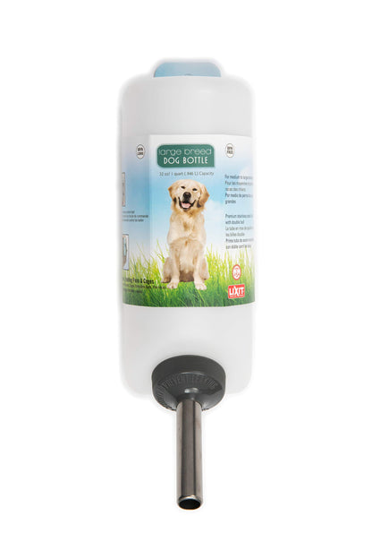 Lixit® Wide Mouth Water Bottles for Large Dogs (White, 32 Ounce)