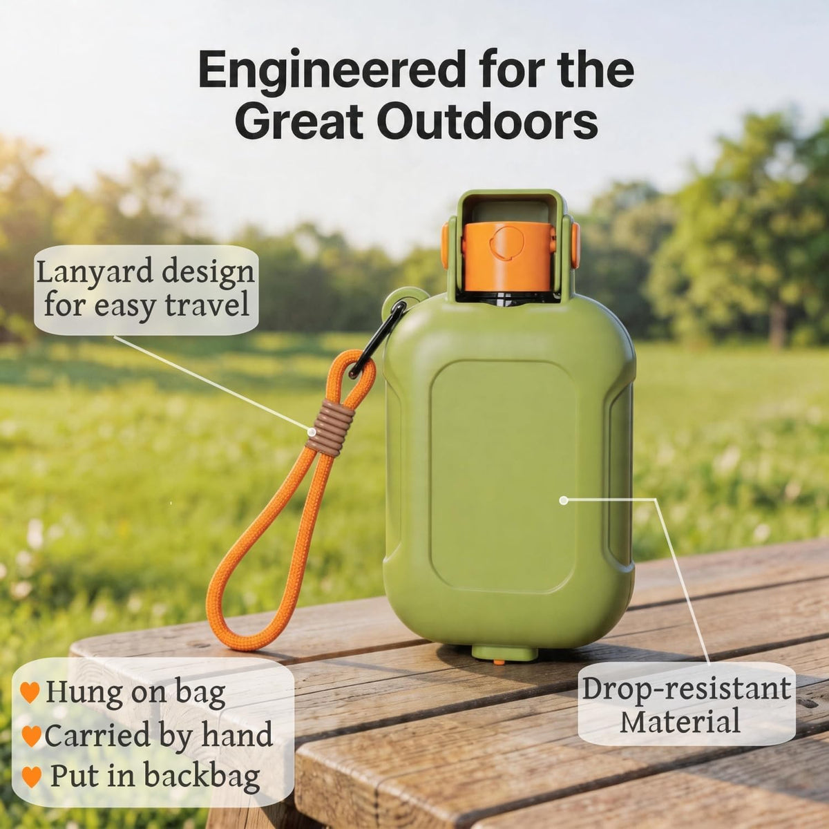 Portable Dog Water Bottle 15.5 oz 2-in-1 Foldable Travel Dog Bowls Pet Food Bowl Leak Proof Puppy Water Dispenser for Hiking Camping Walking Green