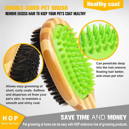 Short Hair Dog Brush for Detangling and Shedding Coats, Silicone Pet Brushing Comb, Massage, Blood Circulation, Gentle on Sensitive Skin, Gift for Dog Lovers