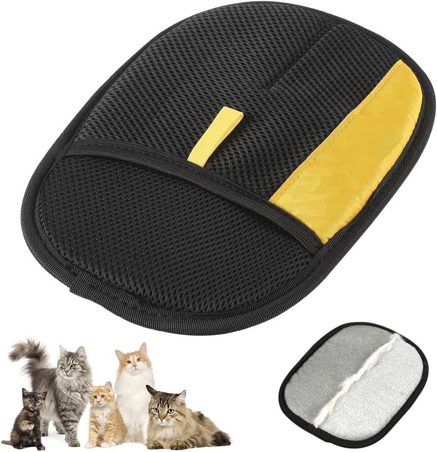 2025 Thickened Strong Pet Hair Removal Glove for Cats & Dogs, Electrostatic Gloves for Pet Grooming, Reusable Quick De-Shedding Gloves for Couch, Clothing, Carpet, Furniture, Car Seats (2pcs)