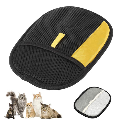 2025 Thickened Strong Pet Hair Removal Glove for Cats & Dogs, Electrostatic Gloves for Pet Grooming, Reusable Quick De-Shedding Gloves for Couch, Clothing, Carpet, Furniture, Car Seats (2pcs)