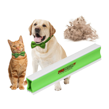 FurDozer Pet Hair Remover & Auto Detailing Tools - Cat & Dog Hair Remover for Carpets, Car Interiors, Couches, Bedding, & Pet Furniture (Gray, X3 PRO - 5" Long)