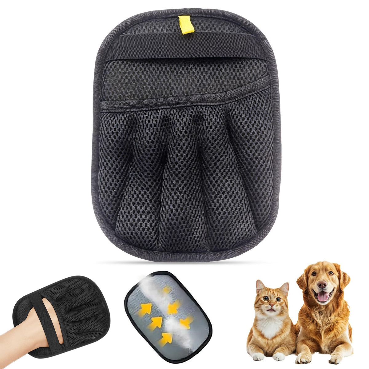 Pet Hair Removal Glove, Reusable Electrostatic Cat Dog Hair Remover Glove