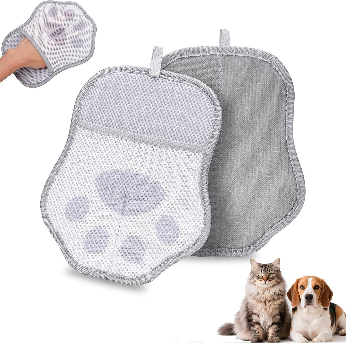 Pet Hair Removal Glove for Cats & Dogs, Reusable Pet Hair Remover Tool