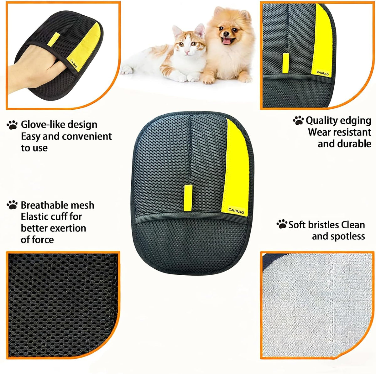 Electrostatic Pet Hair Removal Gloves