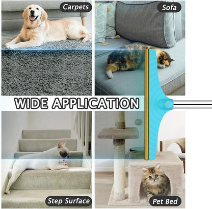 Carpet Rake for Pet Hair Removal Tool, Dog Cat Hair Remover for Furniture