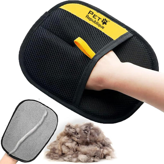 Pet Republique Electrostatic Fur Removal Glove for Pet & Furniture – Reusable & Washable, 5-Finger Static Pet Hair Remover for Clothing, Furniture & Car Upholstery