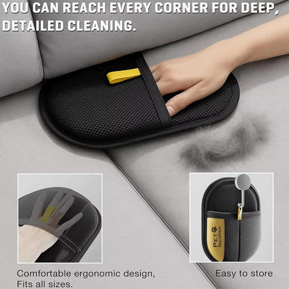 Pet Republique Electrostatic Fur Removal Glove for Pet & Furniture – Reusable & Washable, 5-Finger Static Pet Hair Remover for Clothing, Furniture & Car Upholstery