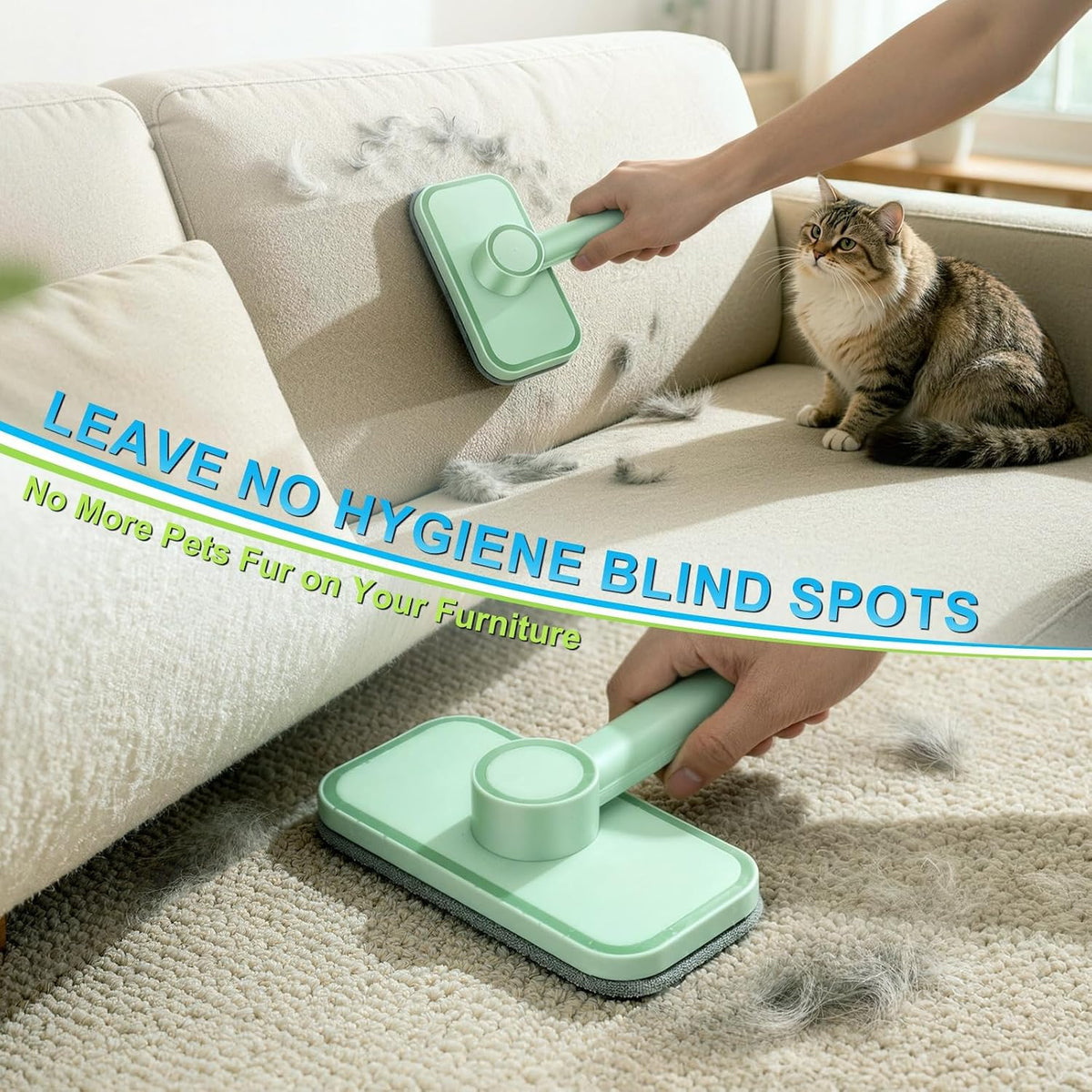 Pet Hair Remover – Reusable Lint Remover for Dog and Cat Hair, Pet Carpet Cleaner Electrostatic Lint Brush Magic Pet Hair Removal Tool for Carpet, Clothes, Rugs, Couch, Car, Bedding, Fabric Furniture