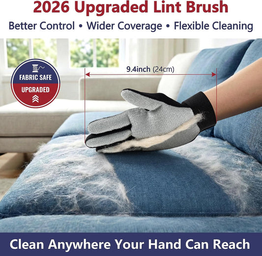 3PCS Lint Brush & Carpet Scraper & Pet Hair Remover for Furniture, Couch, Carpet, Car | Carpet Rake for Pet Hair Removal | Reusable Cat & Dog Hair Remover – Simpler and Cleaner