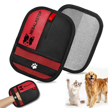 Pet Hair Remover Gloves Brush for Dogs & Cats,Electrostatic Reusable Pet Hair Remover Tool for Laundry,Clothing,Couch,Carpet,Car Seat,Upgraded Animal Fur Removal Tool