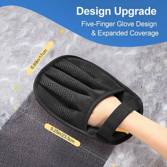 2Pcs Pet Hair Removal Gloves Cat & Dog, Electrostatic Reusable Remover Tool